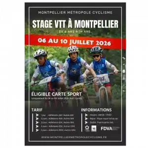 Stage VTT vacances d'Été